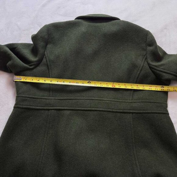 New 22 J Crew Factory wool-blend lady day coat in Pine Green - Picture 8 of 12